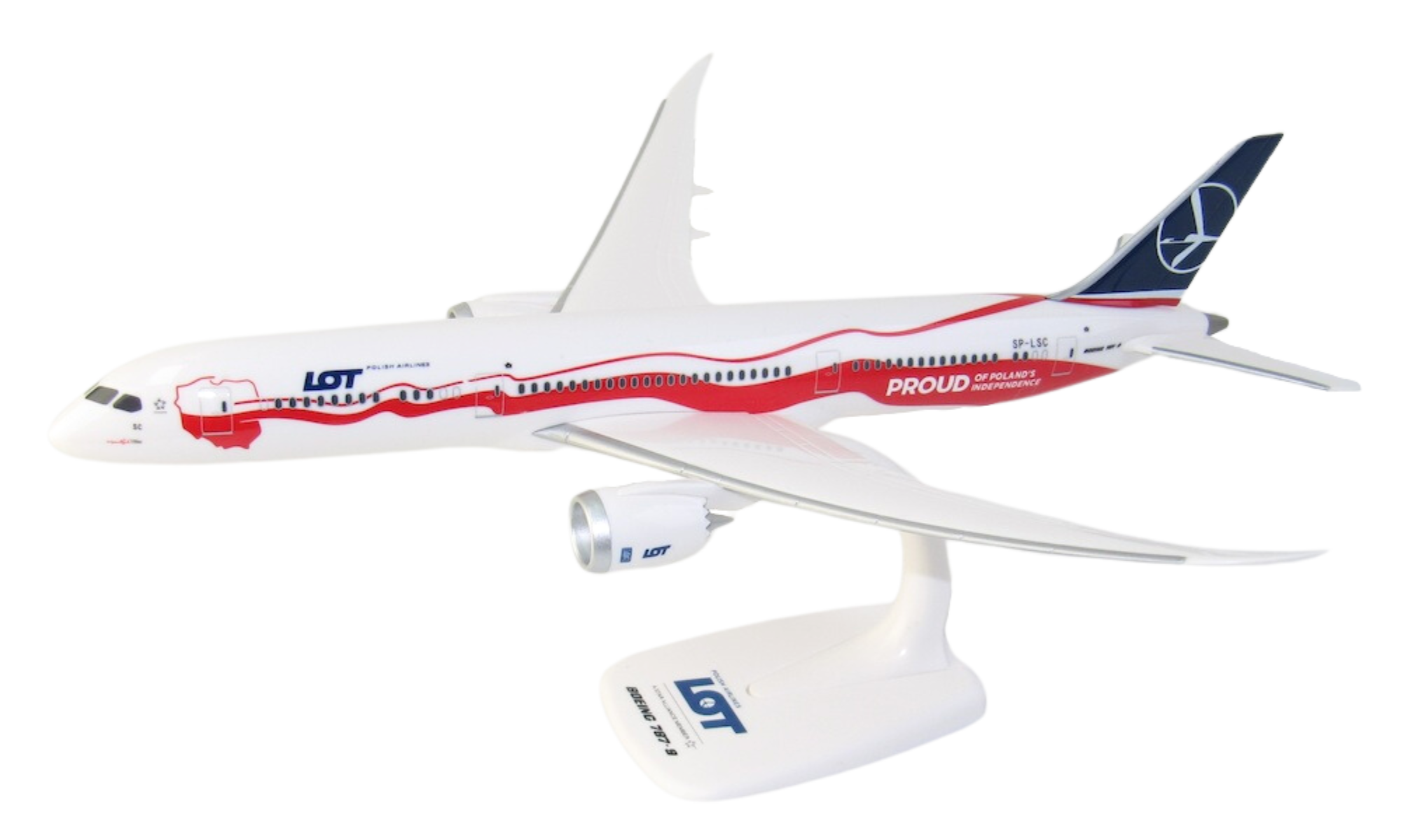 Maqueta Boeing B787-9 LOT Polish Airlines SP-LSC